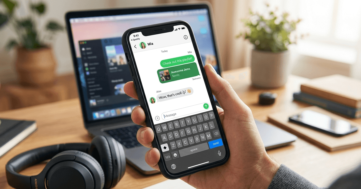Oui, vous pouvez maintenant envoyer des messages avec spotify ! On vous explique la dernière MAJ