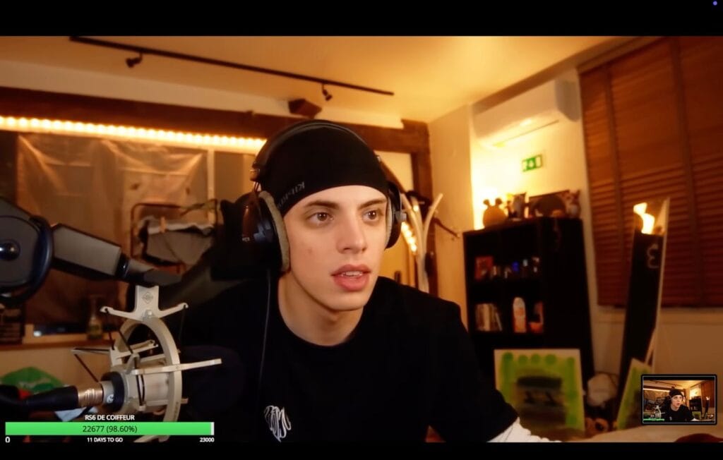 Anyme en plein live - Capture d'écran YouTube