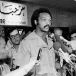 Jesse Jackson lors d'une conférence de presse
