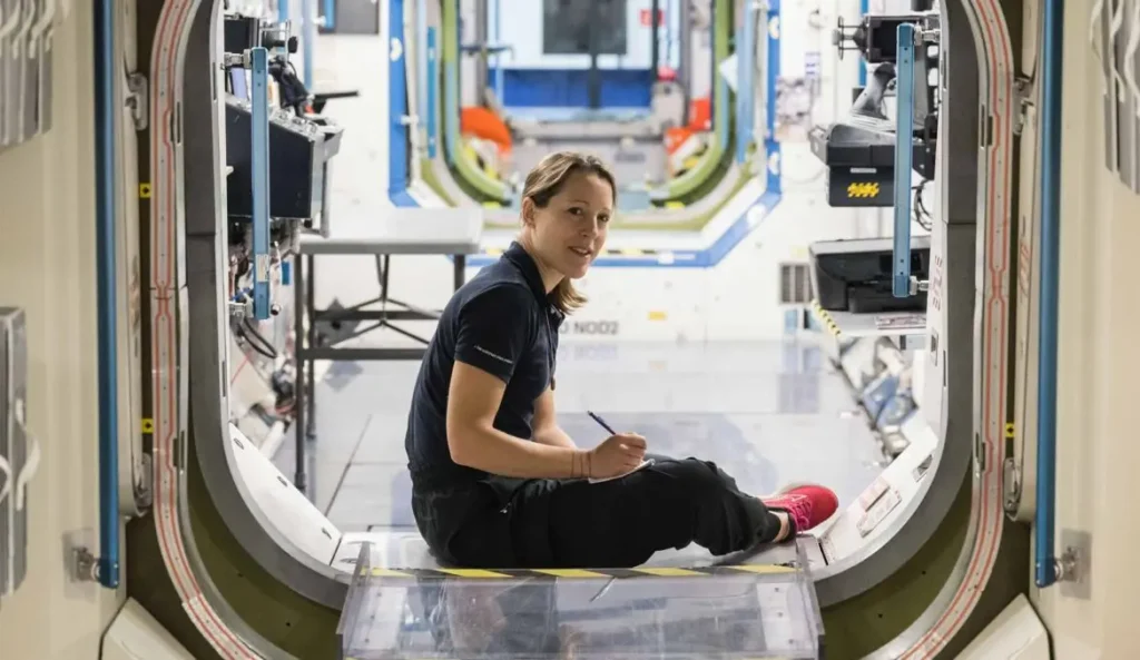 Sophie Adenot, en préparation juste avant son départ pour l'ISS